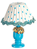 Blue Table Lamp, non-working