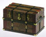 Dollhouse Miniature Lithograph Wooden Trunk Kit, Wm Morris 1
