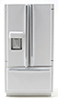 Dollhouse Miniature Modern Refrigerator Bottom Freezer, White