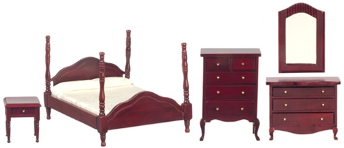 Bedroom Set, Mahogany