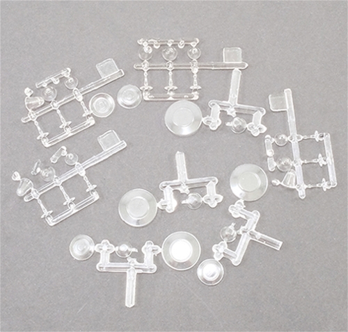 Dollhouse Miniature 4-Place Table Setting, Crystal