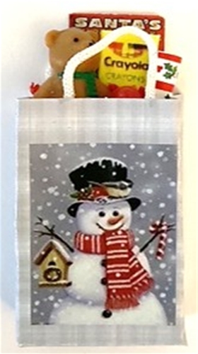 Filled Snowman Bag