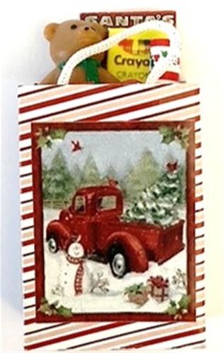 Filled Red Truck Bag