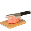 Pork On Cutting Board