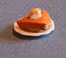 Dollhouse Miniature Pie Slice Pumpkin