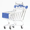 Metal Shopping Cart, Oversized