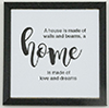 Home Picture, 1 Piece, Black Frame