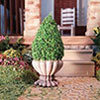 Planter Pots, Grey with Tree, 1/2 Inch Diameter Pot