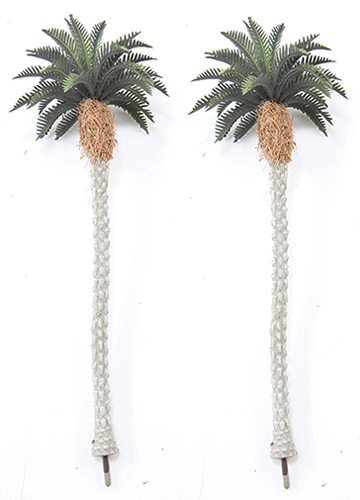 Dollhouse miniature TROPICAL PALMS (2), 7-3/4"