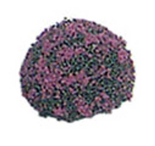 Dollhouse Miniature Blossom Bush 2 Inch Round  Purple 2Pc