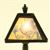 Dollhouse Miniature ORNATE TIFFANY LAMP, DARK BRONZE