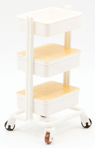 Mini Mobile Cart, White