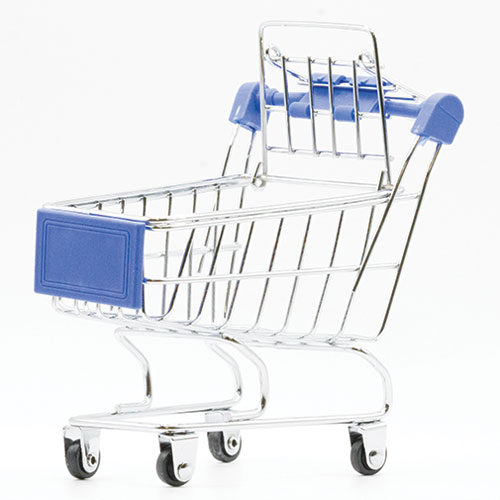 Metal Shopping Cart, Oversized