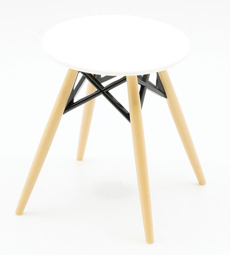 Mini Round Table,  White