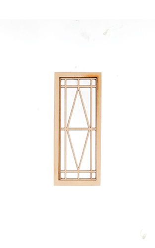 Dollhouse Miniature WINDOW, NARROW - FULL DIAMOND