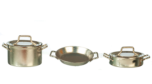 Pots and Pans with Lids, Nickel