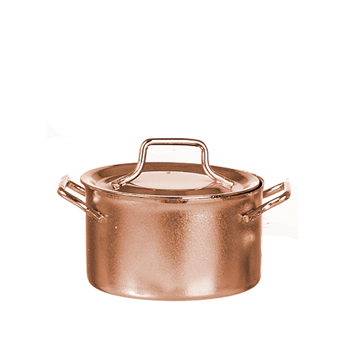 Large Pot with Lid, Copper