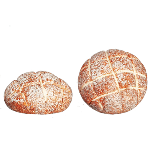 Round Bread Loaves, 2 pc.