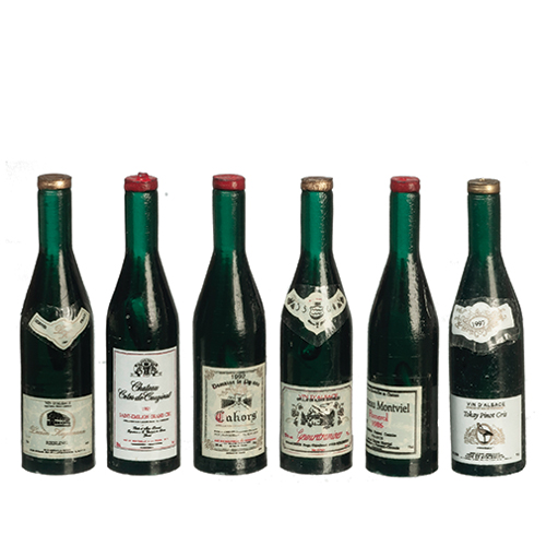 Dark Wine Bottles, 6 pc.