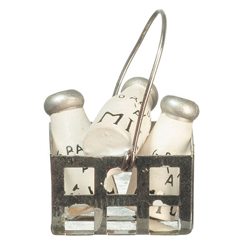 Milk Bottles In Basket