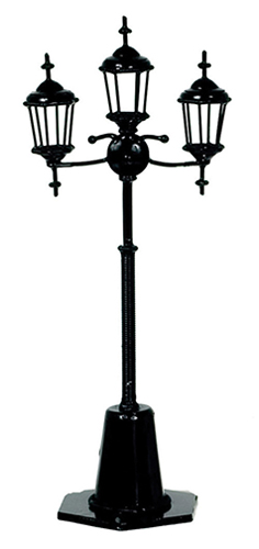 3-Lamp Yard Light, Black