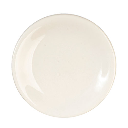 Round Ceramic Plate/White