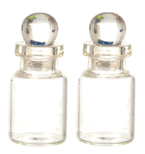 Glass Bottles with Lids, 2 pc.