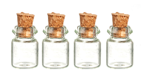 Glass Bottles, 4 pc.