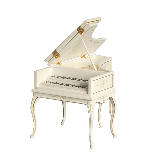 Victorian Piano, White