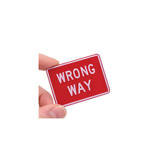 Wrong Way Sign