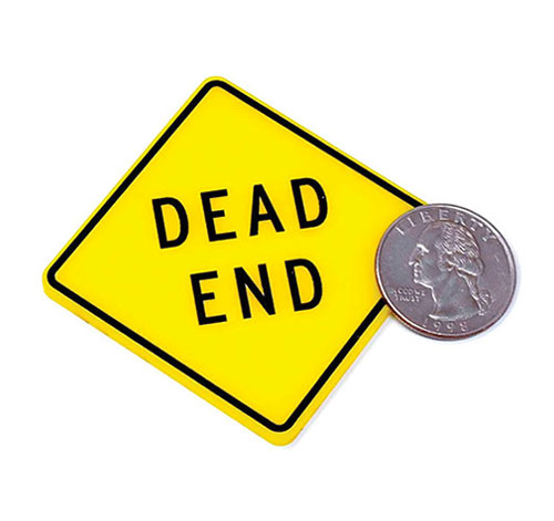 Dead End Roadwork Sign