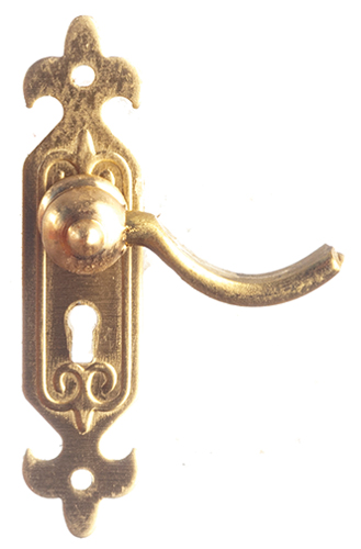 Door Lever Handle, Brass