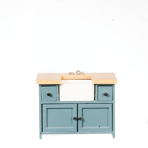 Small Kitchen Sink, Blue, Oak