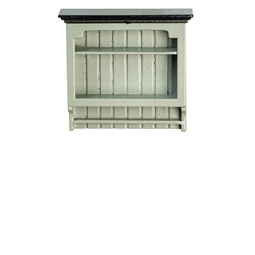 Kitchen Shelf, Gray, Black