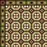 Dollhouse Miniature Wallpaper: Encaustic Tile