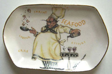 Dollhouse Miniature Seafood Chef Tray