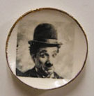 Dollhouse Miniature Charlie Chaplin Plate