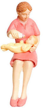 Dollhouse Miniature Mommy And Me, Yellow