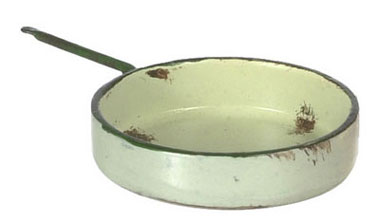 Dollhouse Miniature Skillet, Large, Beige