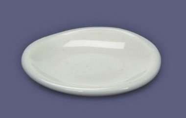 Dollhouse Miniature Porcelain Dinner Plate, 1In, 2Pc