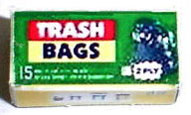 Dollhouse Miniature Trash Bags - Box