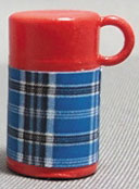 Dollhouse Miniature Thermos-Blue