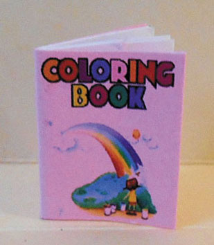 Dollhouse Miniature Rainbow Coloring Book