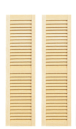 Dollhouse Miniature Louvered Shutters, 2/Pk