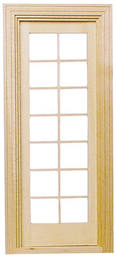 Dollhouse Miniature Single French Door