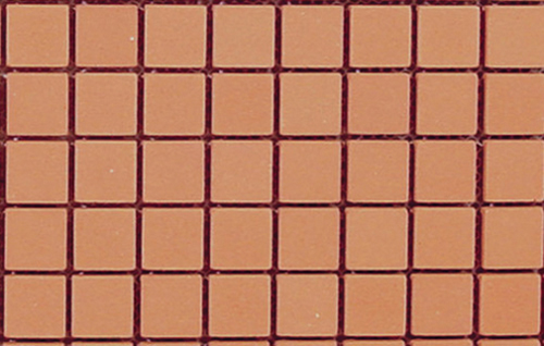 Dollhouse Miniature Mesh Mounted Patio Brick