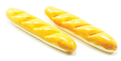 Dollhouse Miniature French Bread, 2/Pk