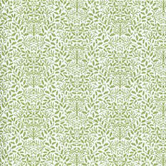 Dollhouse Miniature Wallpaper: Acorns, Green On White