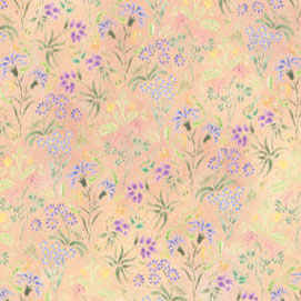 Dollhouse Miniature Wallpaper: Meadow Flowers