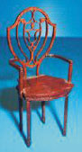 Dollhouse Miniature Kit: Hepplewhite Arm Chair, Litch